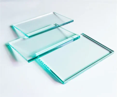 Clear tempered glass installed for an office partition